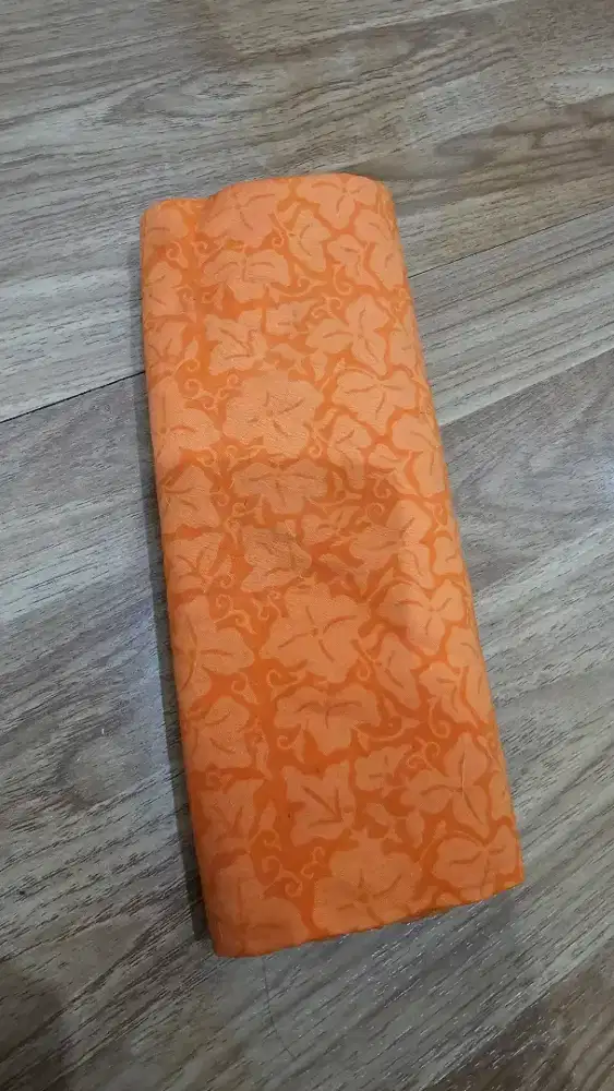 Kain batik orange 2 meter