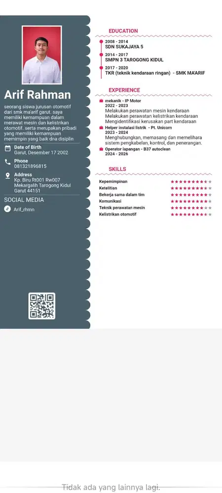 Membutuhkan pekerjaan