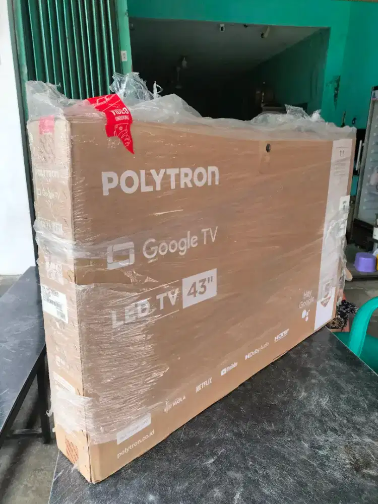 LED smart Google tv Politron 43 inch baru