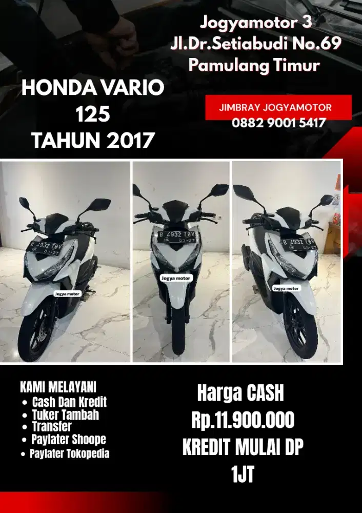 1 - Honda Vario 125 CBS Tahun 2017