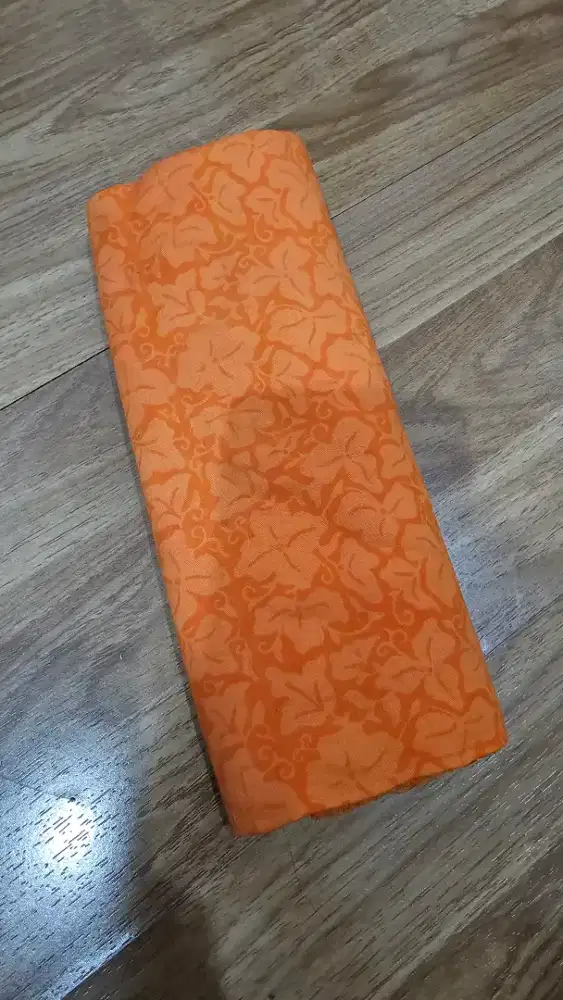 Kain batik orange 2 meter