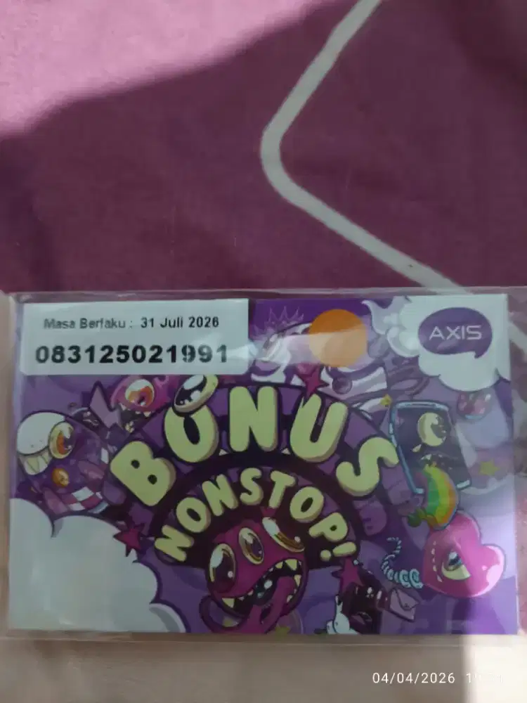 Jual nomor cantik edisi ulang tahun