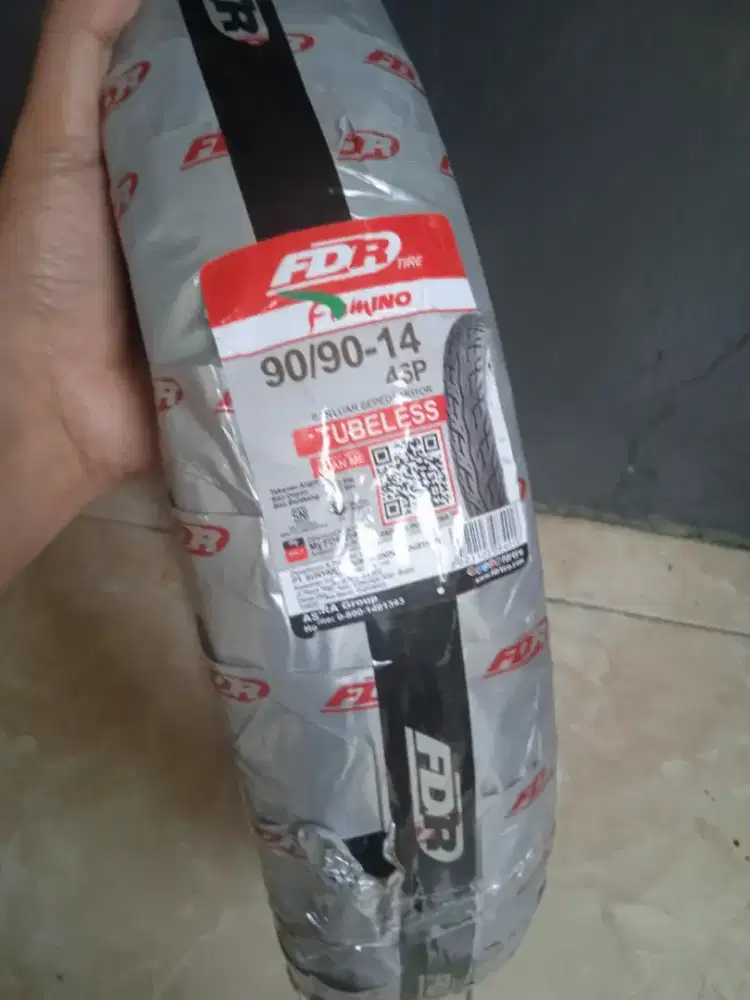 Ban tubles FDR size 90/90-14 baru poris cipondoh