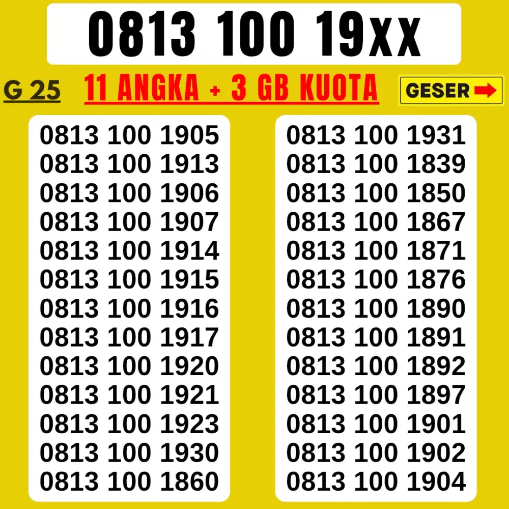NOMOR CANTIK TELKOMSEL KARTU PERDANA  SUPPORT 4G 5G LANGSUNG DIGUNAKAN