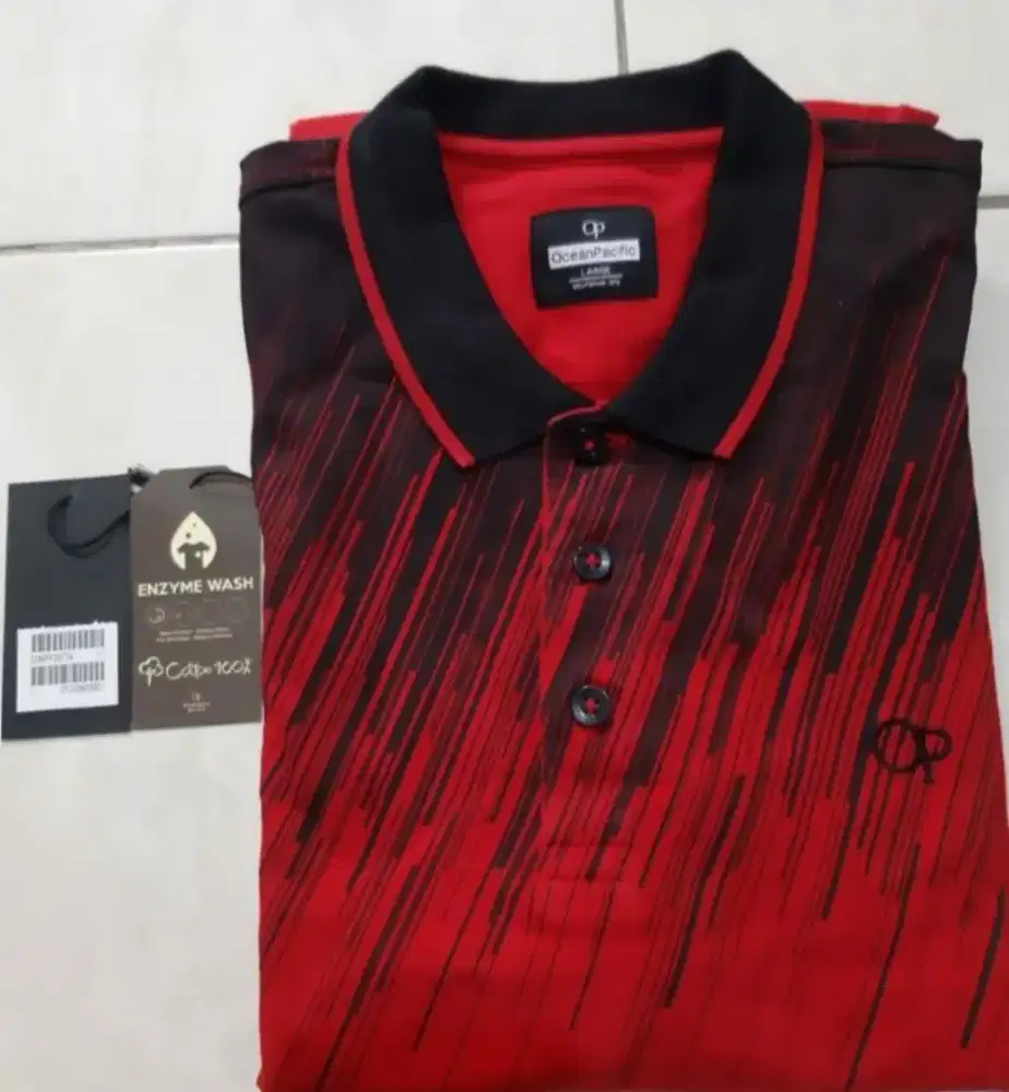 Kaos kerah cowok Ocean Pacific