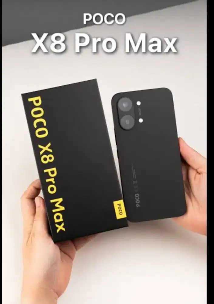 Poco X8 Pro Max 12/512 - Hitam / Putih (New BNIB Segel)