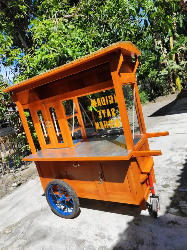 Gerobak Angkringan Bakso Mie Ayam PeceL Bubur Sate Martabak Ronde dlL