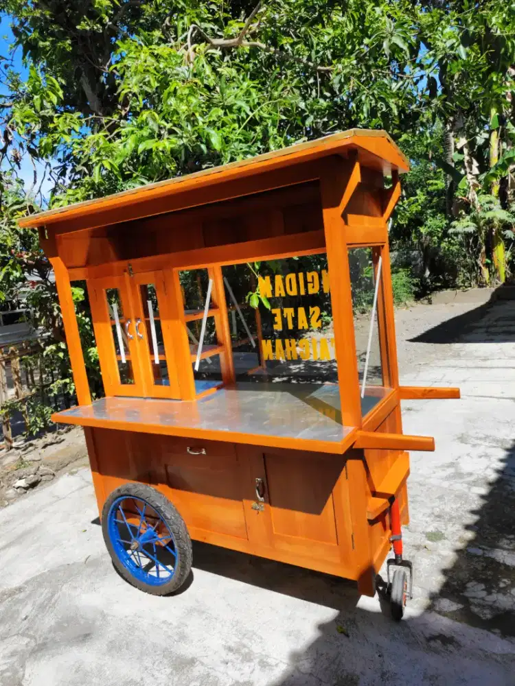 Gerobak Angkringan Bakso Mie Ayam PeceL Bubur Sate Martabak Ronde dlL