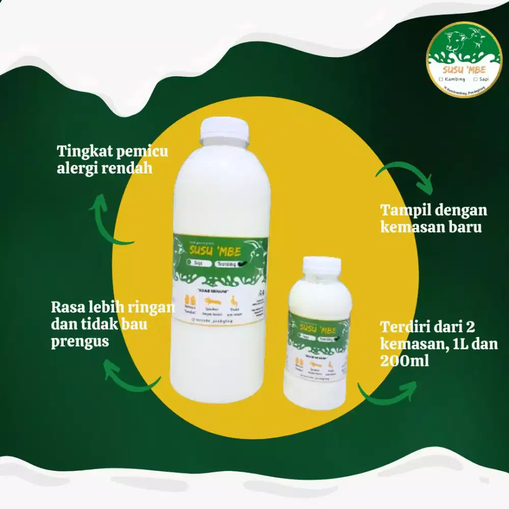 Susu murni Kambing dan Sapi