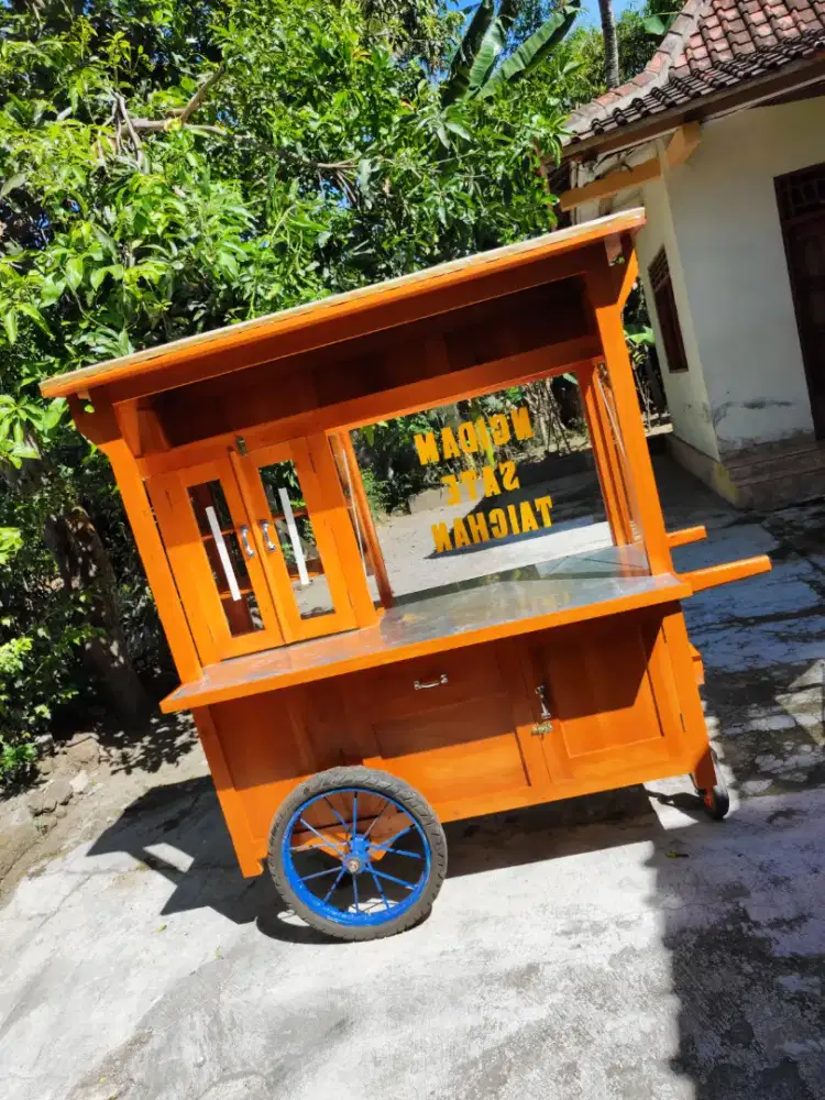 Gerobak Angkringan Bakso Mie Ayam PeceL Bubur Sate Martabak Ronde dlL