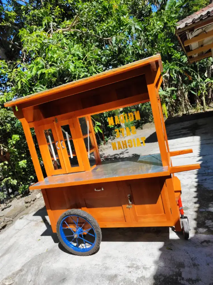 Gerobak Angkringan Bakso Mie Ayam PeceL Bubur Sate Martabak Ronde dlL