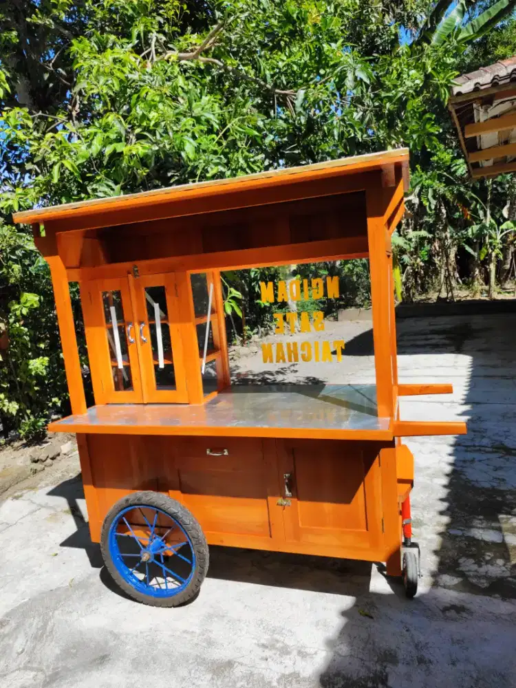 Gerobak Angkringan Bakso Mie Ayam PeceL Bubur Sate Martabak Ronde dlL