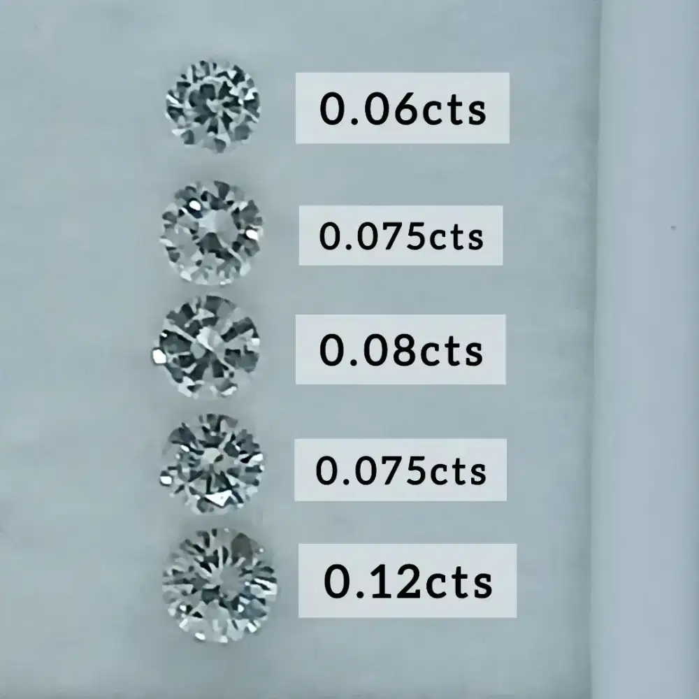 Natural Diamond Total Weight 0.41cts No CVD No HPHT No Moissanite Etc