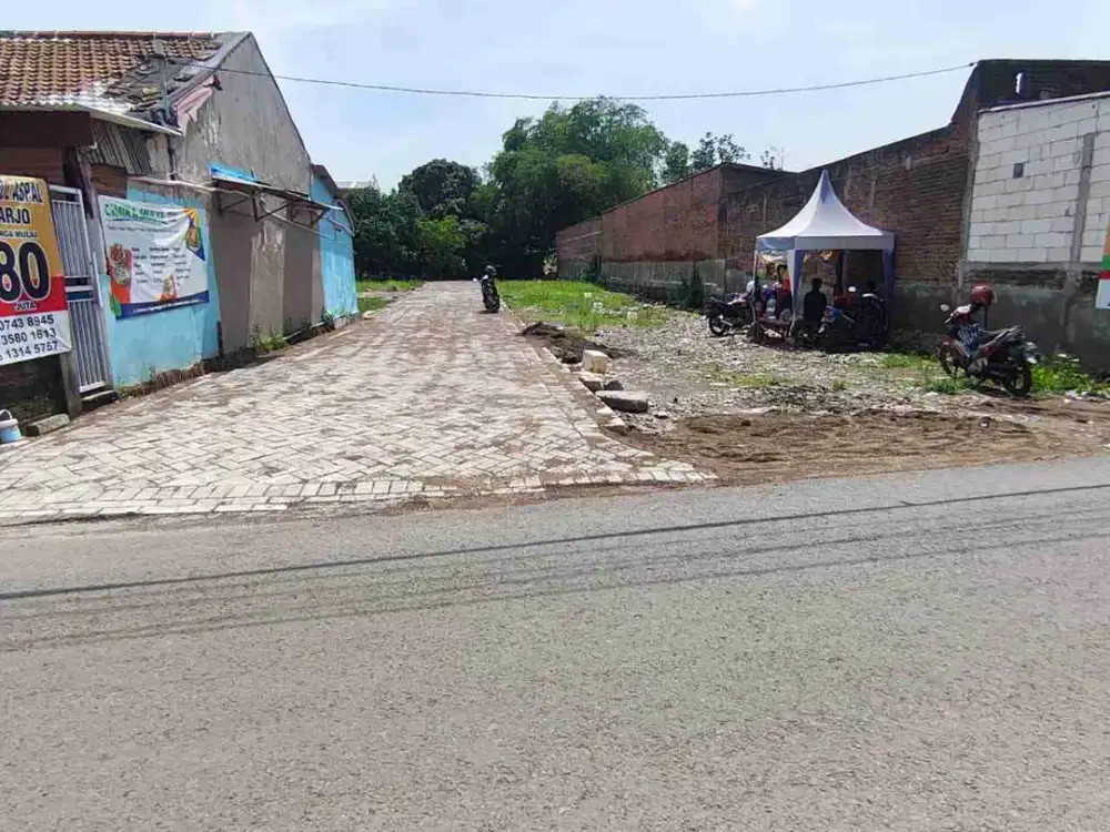 Tanah kavling siap bangun nol Jalan Aspal Buduran Sidoarjo bisa kredit