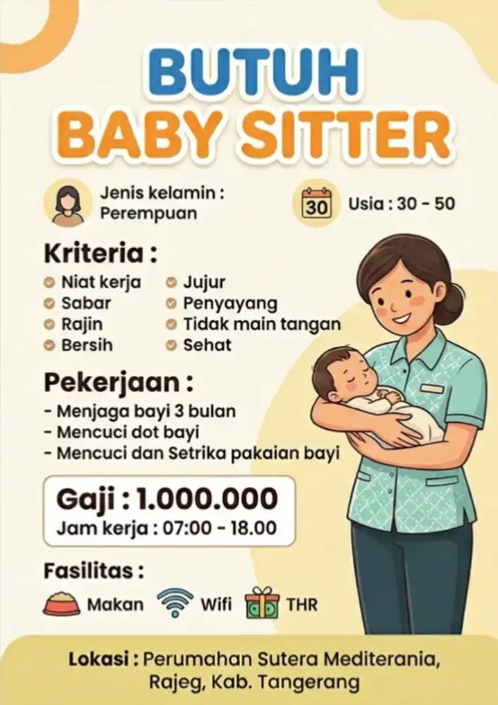 LOWONGAN KERJA BABY SITTER
