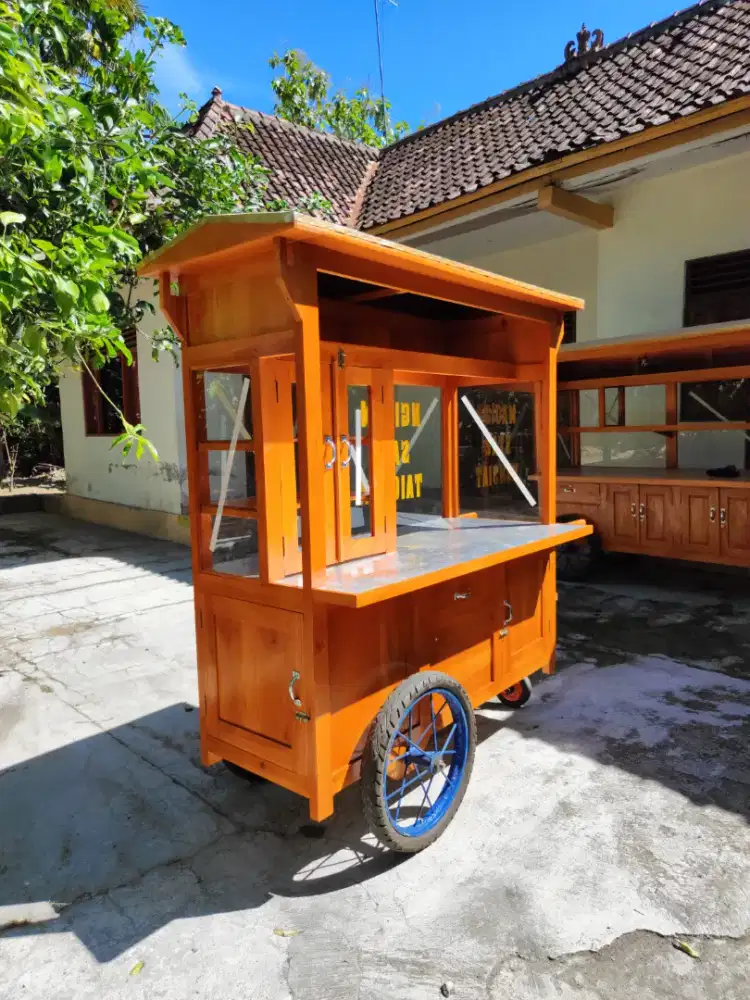 Gerobak Angkringan Bakso Mie Ayam PeceL Bubur Sate Martabak Ronde dlL