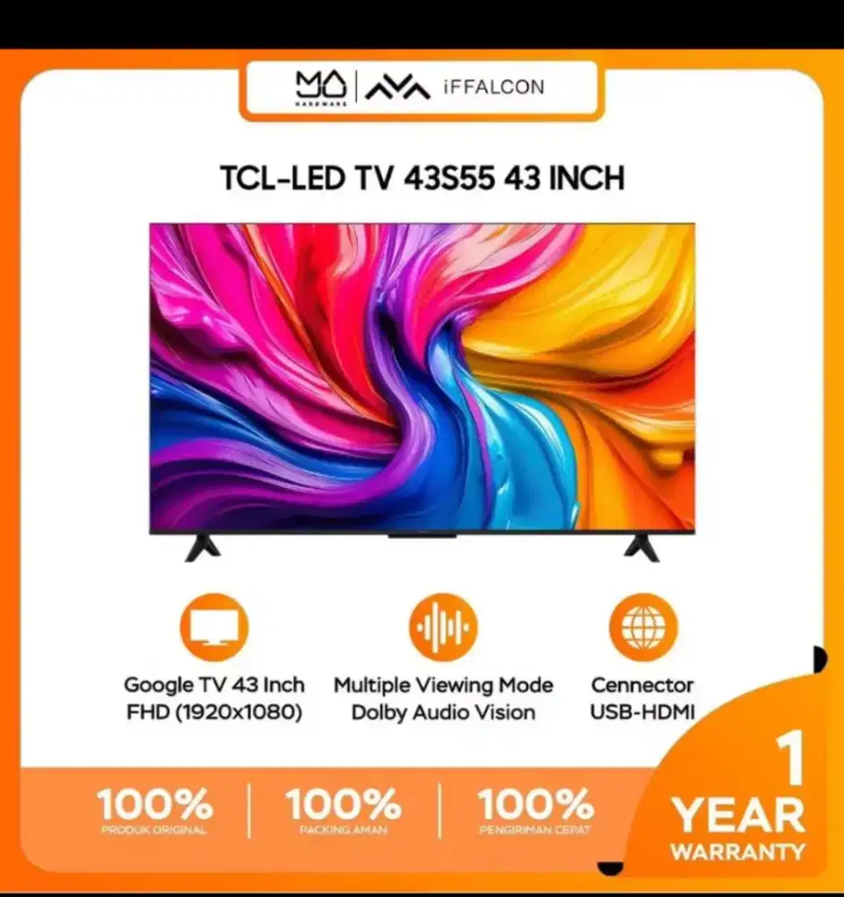 Iffalcon Google TV TCL 43S55 43INC