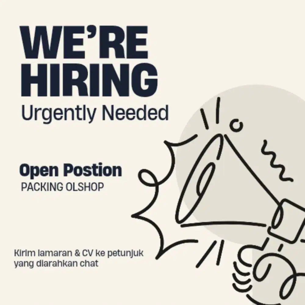 OPEN LOKER HELPER PACKING OLSHOP BANDUNG