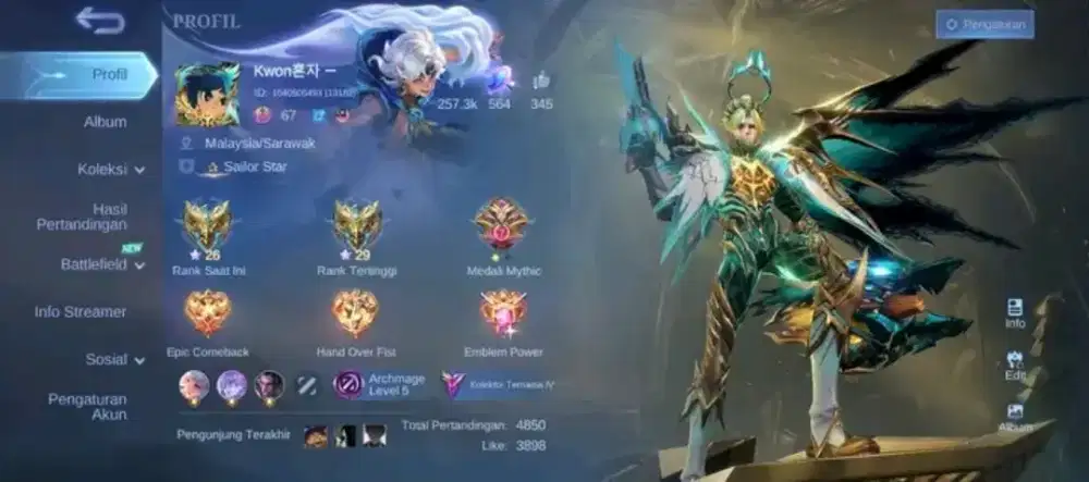 Ready akun mlbb bisa nego amanah dan aman