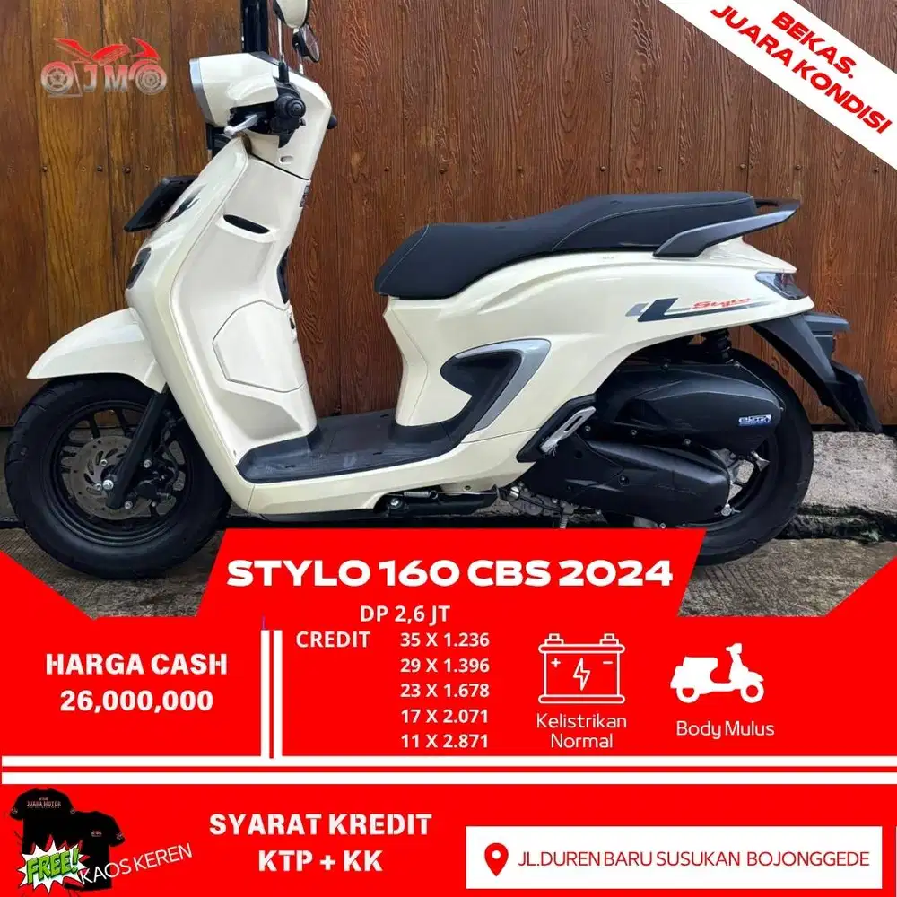 STYLO 160 CBS 2024 CREDIT DP PALING MURAH PROSES MUDAH DAN CEPAT