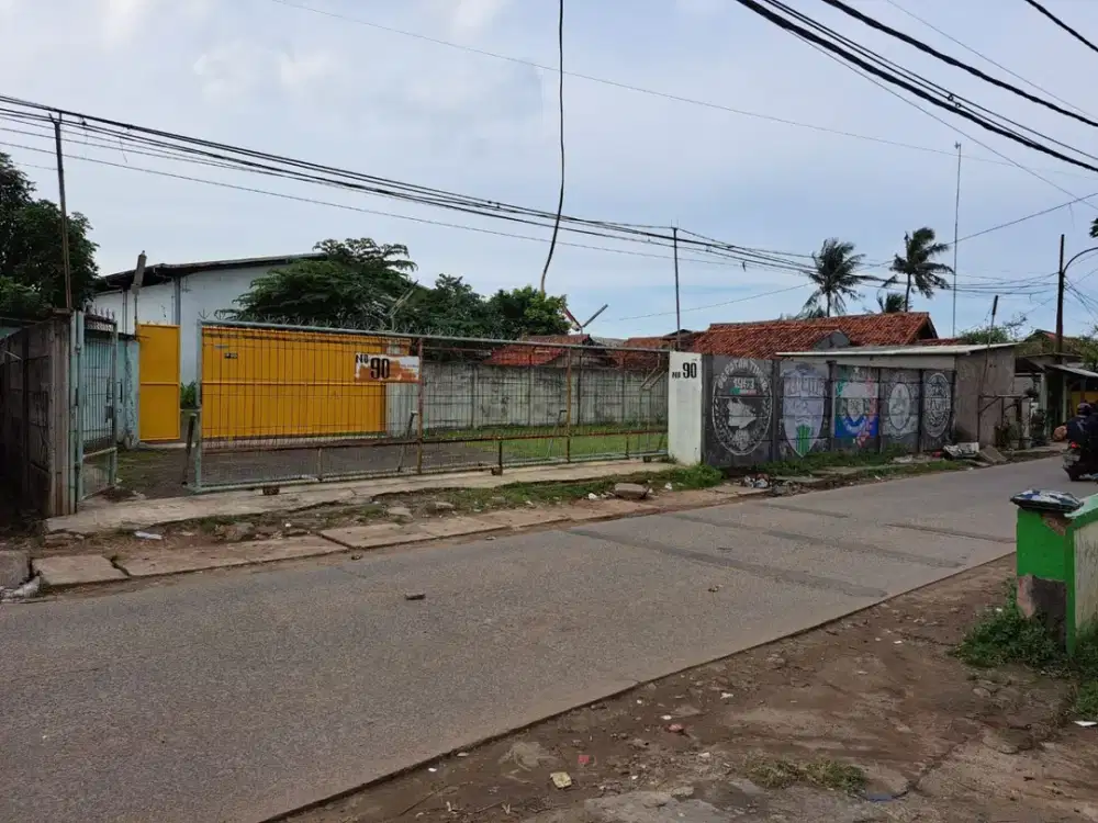 Dijual Tanah dan Bangunan Gudang di Sepatan Timur Kedaung Barat, Kabupaten Tangerang