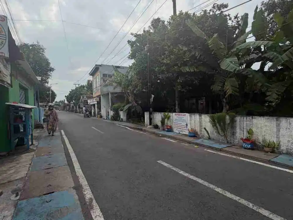 Tanah pekarangan siap bangun nol jalan aspal Gedangan Sidoarjo
