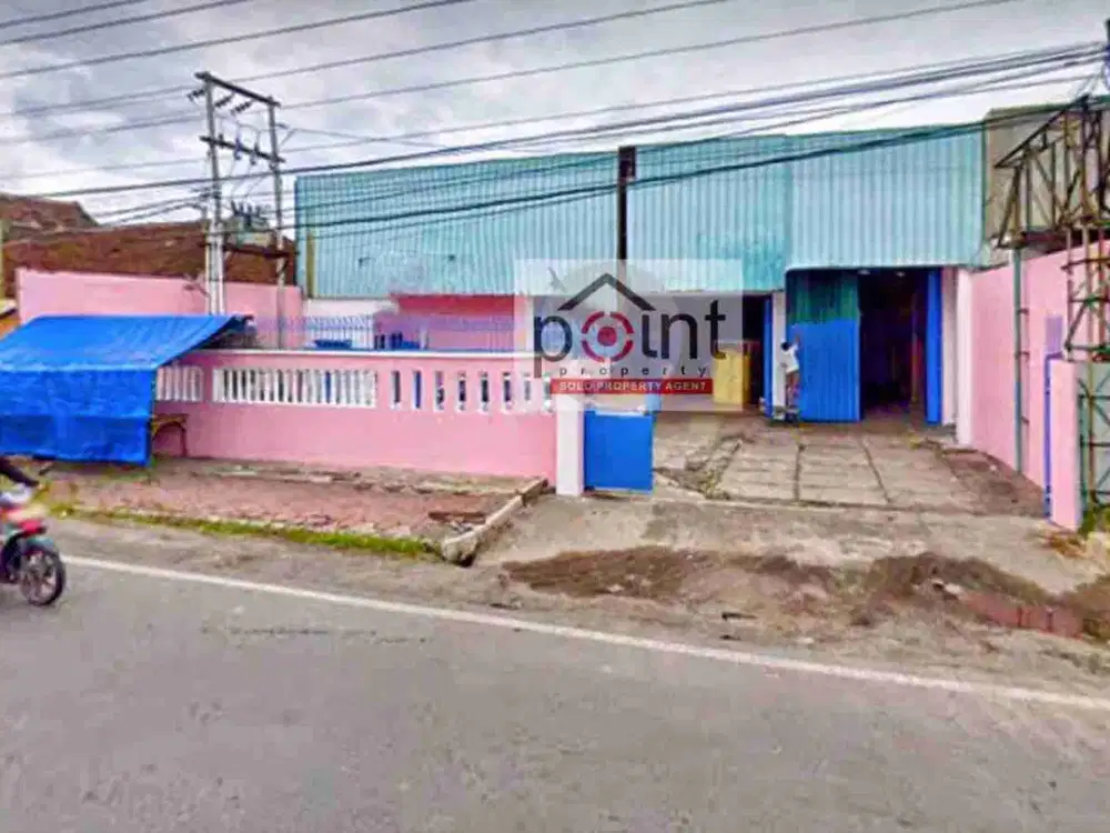 Gudang Strategis jual murah akses Kontainer jalan utama Kartasura Surakarta