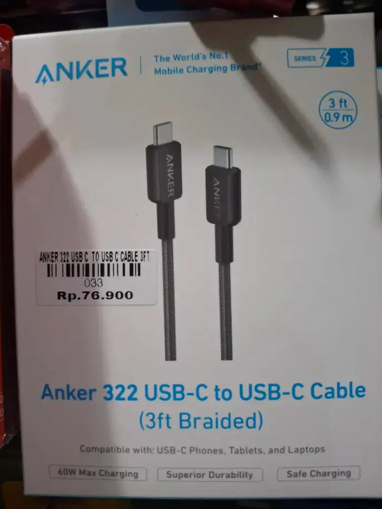 ATLANTIS DAHSYAT ANKER USB C TO USB C