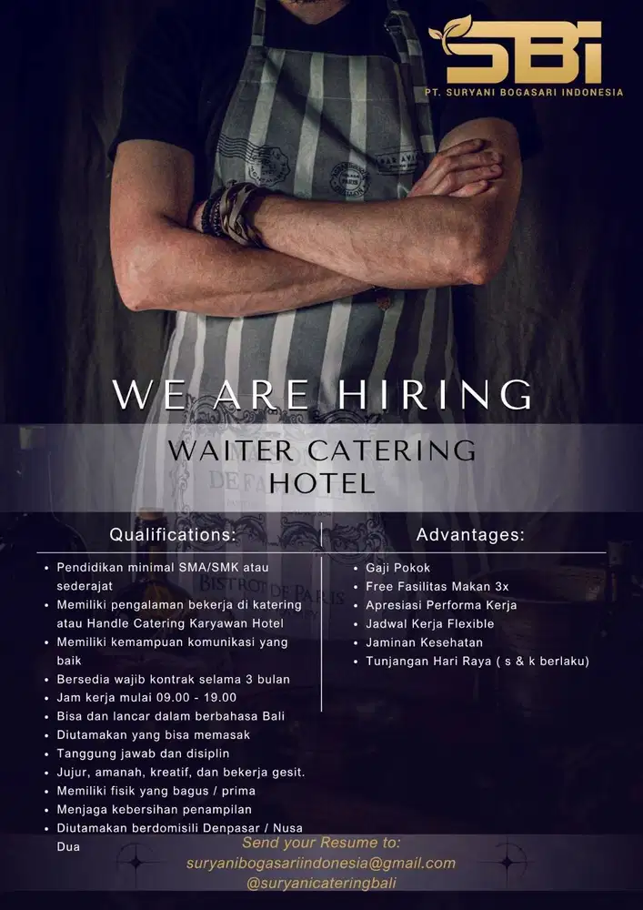 Employee Dining Room Attendant