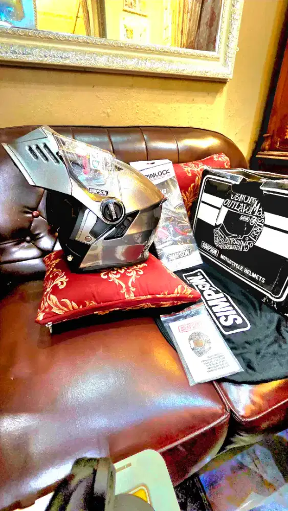 Helm Simpson Modular FlipUp Darksome Gun Metal/ Grey Size XL