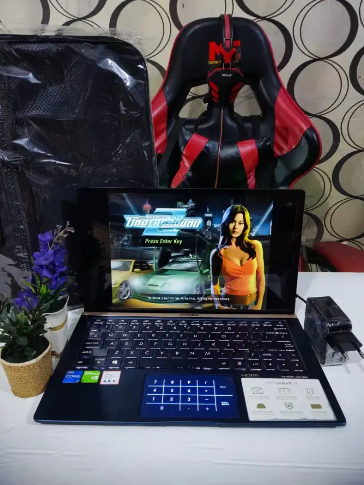 Asus ZenBook Ux333FN RAM 16GB SSD 512GB Dual VGA Nvidia Siap Pakai