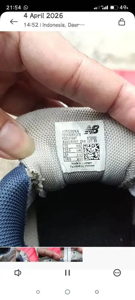 Sepatu anak merk NB dan KELME