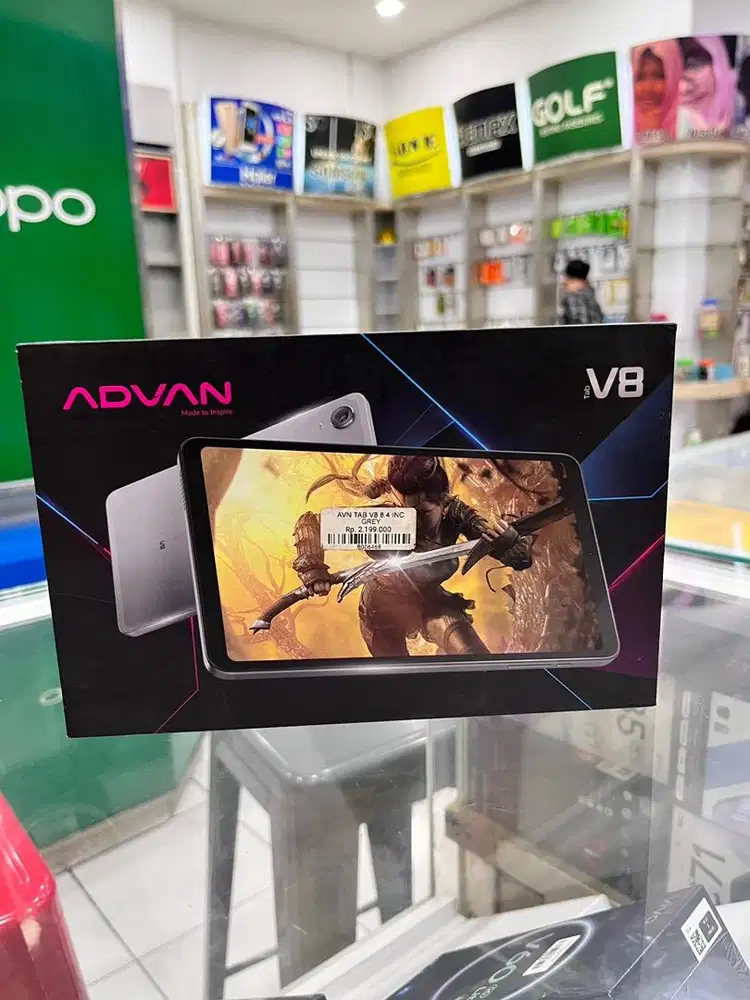 TAB ADVAN V8  UKURAN LAYARNYA 8,4 inc