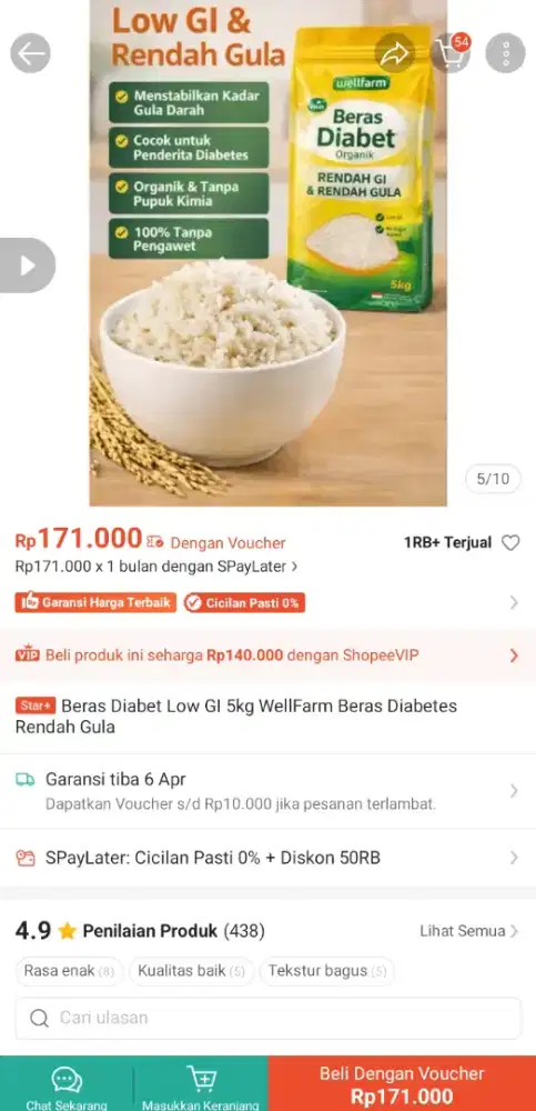 Beras DIABET rendah gula