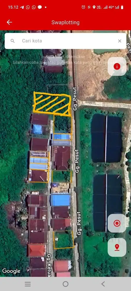 Di Jual Tanah Jl PU Sungai Kledang Kec Samarinda Seberang