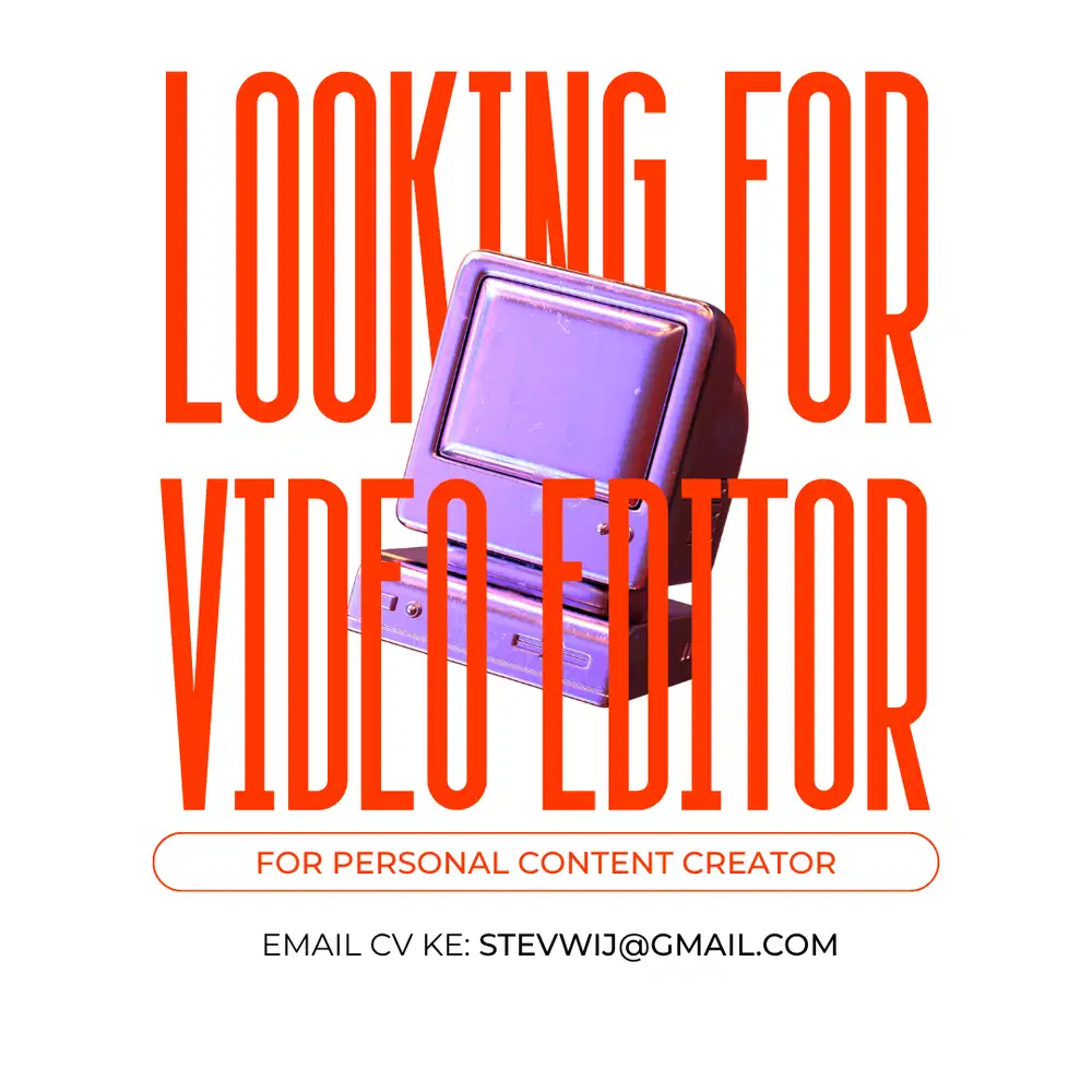 Dicari Asisten Content Creator & Video Editor