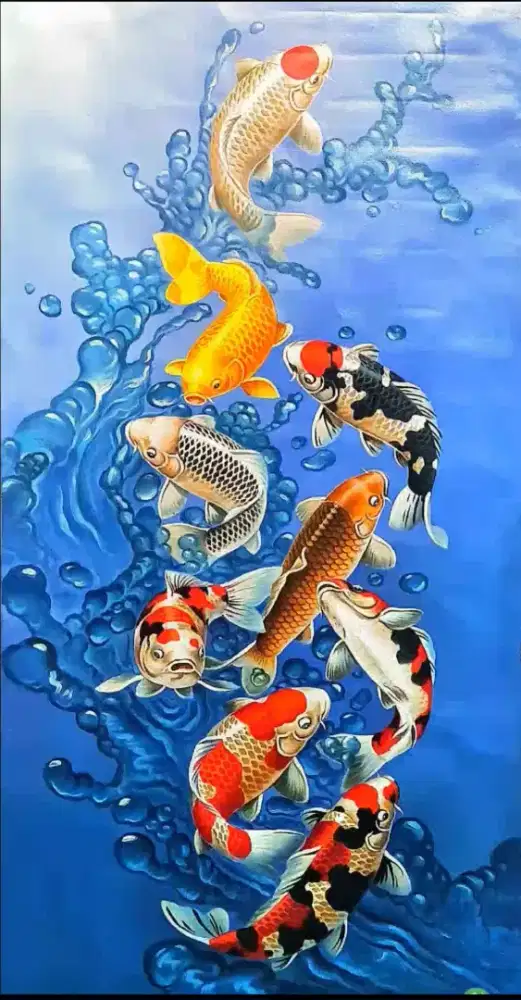 LUKISAN IKAN KOI