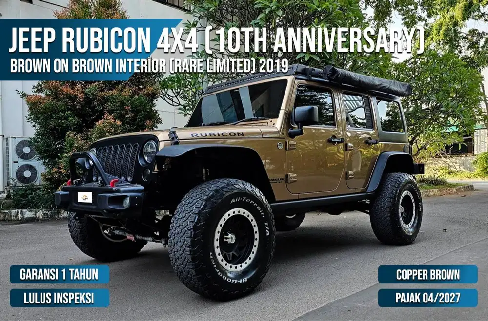 Jeep Wrangler Rubicon 4x4 10th Anniversary 2015  Rare Copper Brown on