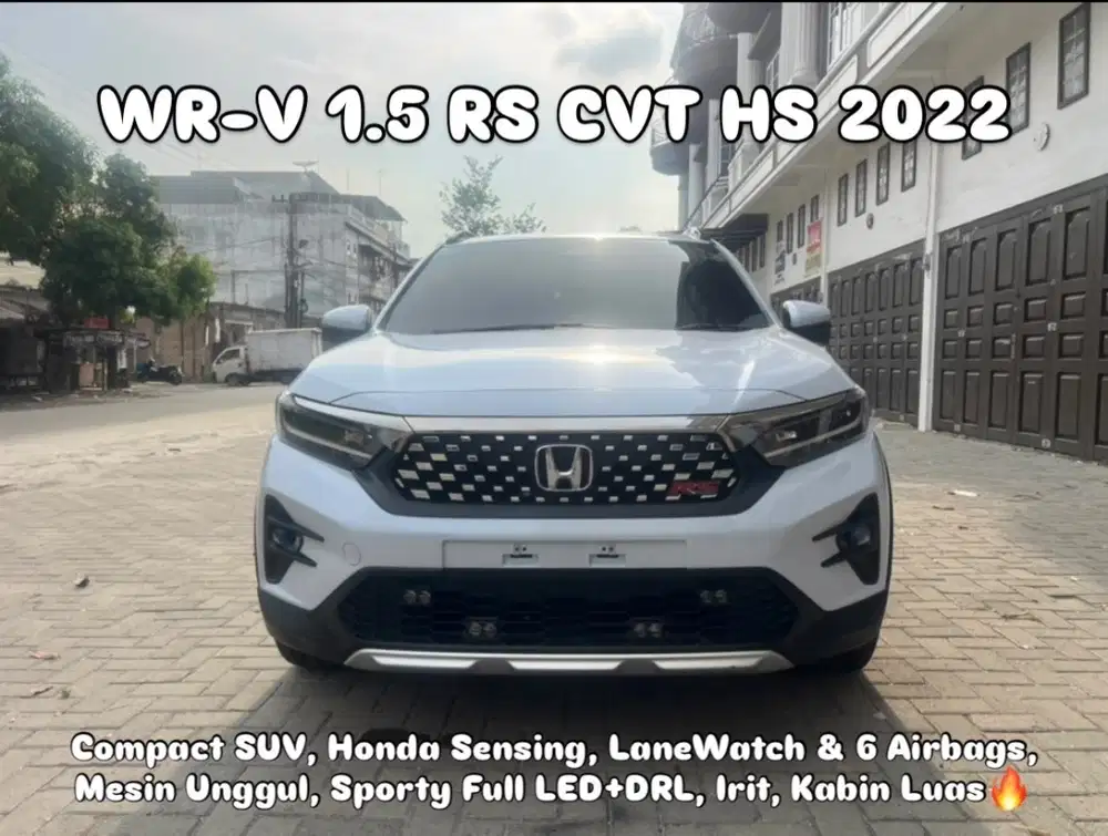 (TDP 39 JUTA!) Honda WRV 1.5 RS CVT HS/Sensing Putih 2022 [WR-V]