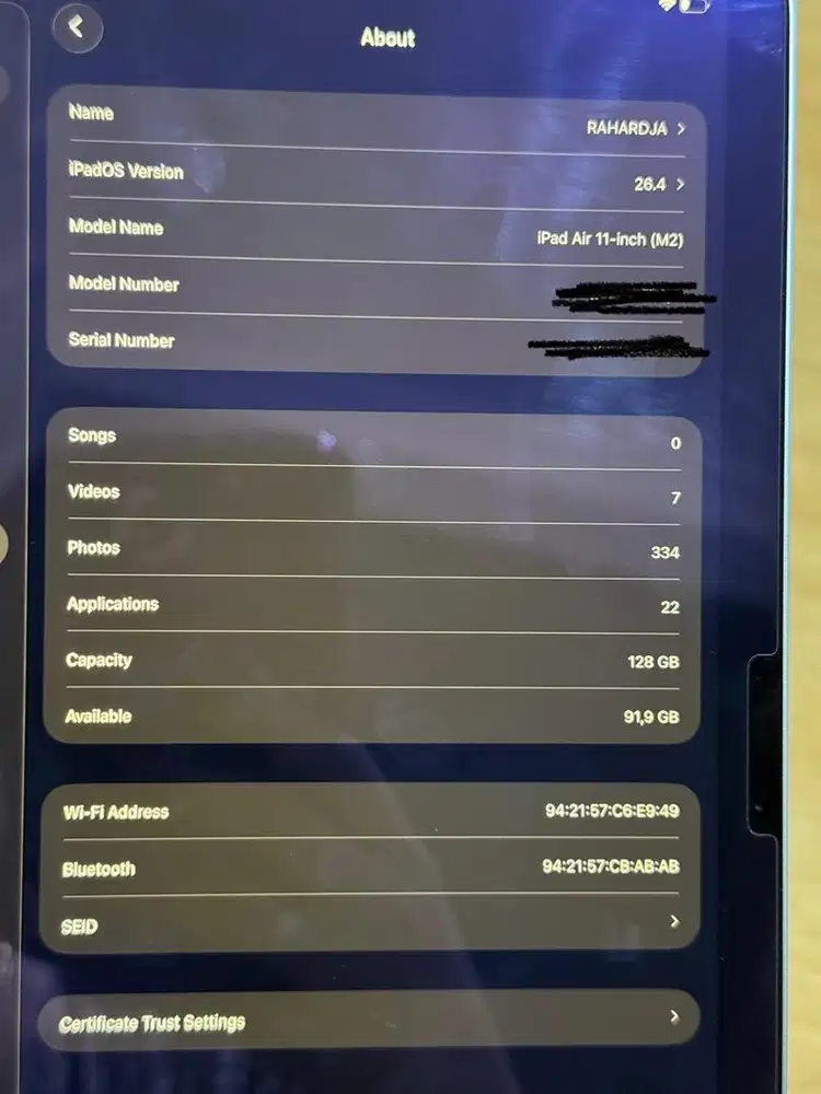 Ipad Air 11 inch (M2) 128 GB