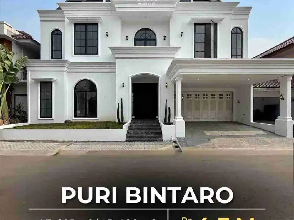 BRAND NEW HOUSE (TAHUN 2025)
DALAM CLUSTER, ONE GATE SYSTEM di PURI BINTARO