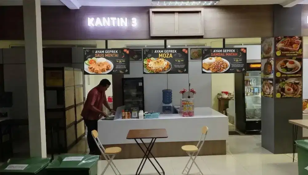 Dibutuhkan tenaga di kantin