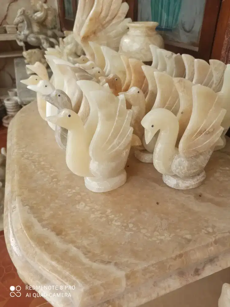 Kerajinan tempat tisu banyak batu onik