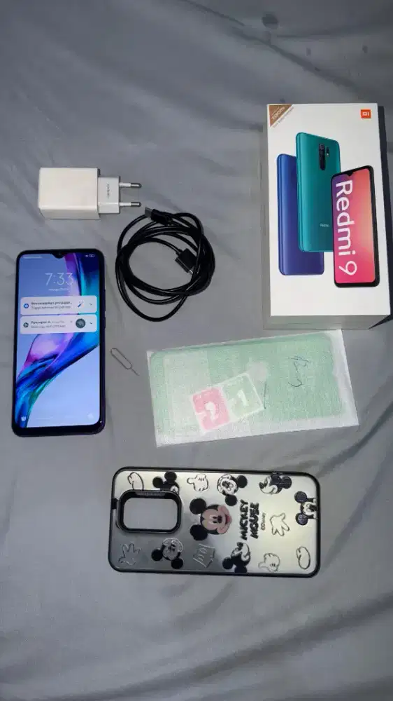 Redmi 9 4/64 Lengkap Mulus Tinggal Pakai