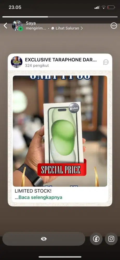 IPHONE 15 128 GREEN BRAND NEW