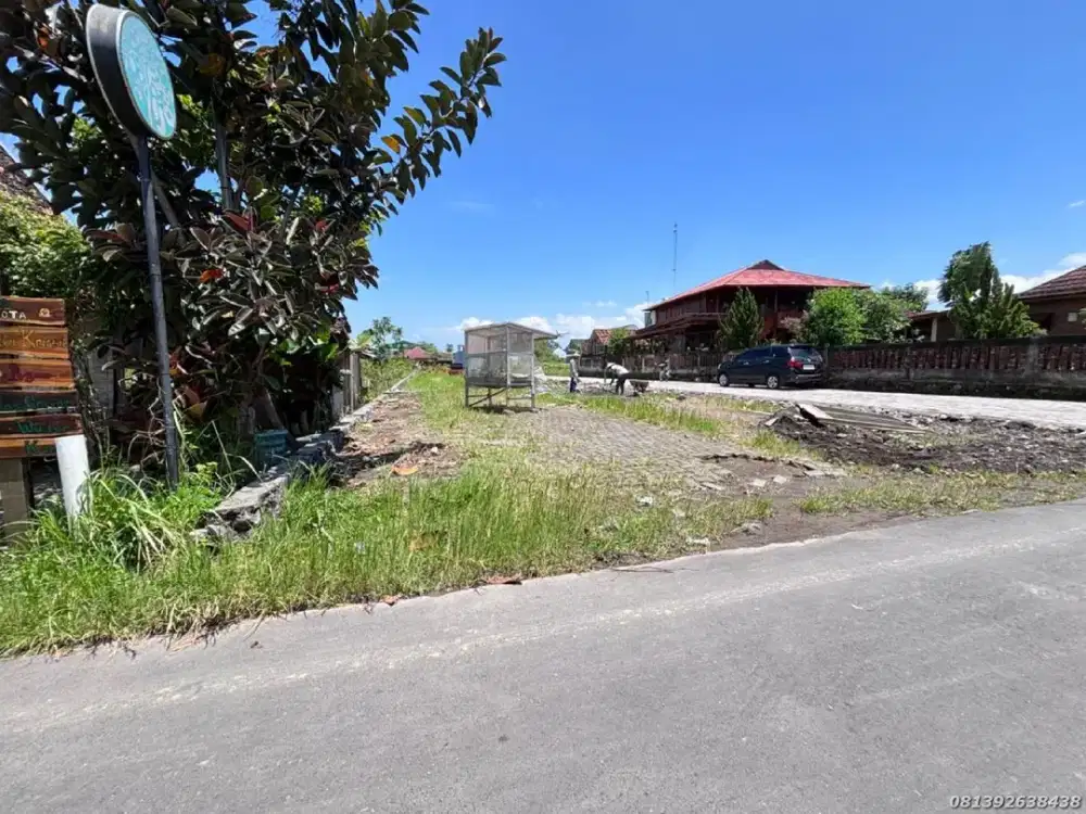 Utara Jl. Damai; Dijual Tanah Cantik View Sawah & Gn. Merapi, Lokasi Strategis Dekat Jl. Kaliurang *