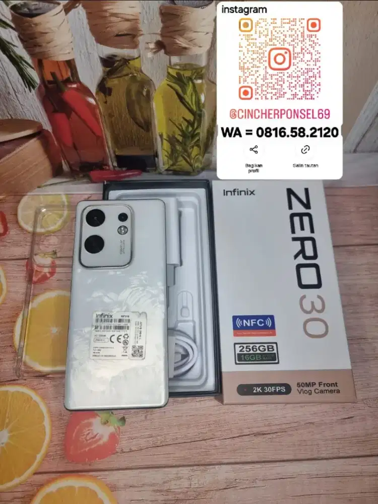 Jual HP likenew infinix zero 30 8/256 istimewa supermulus