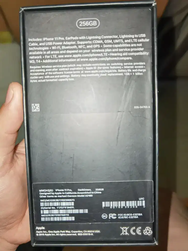 Iphone 11pro 256gb minus