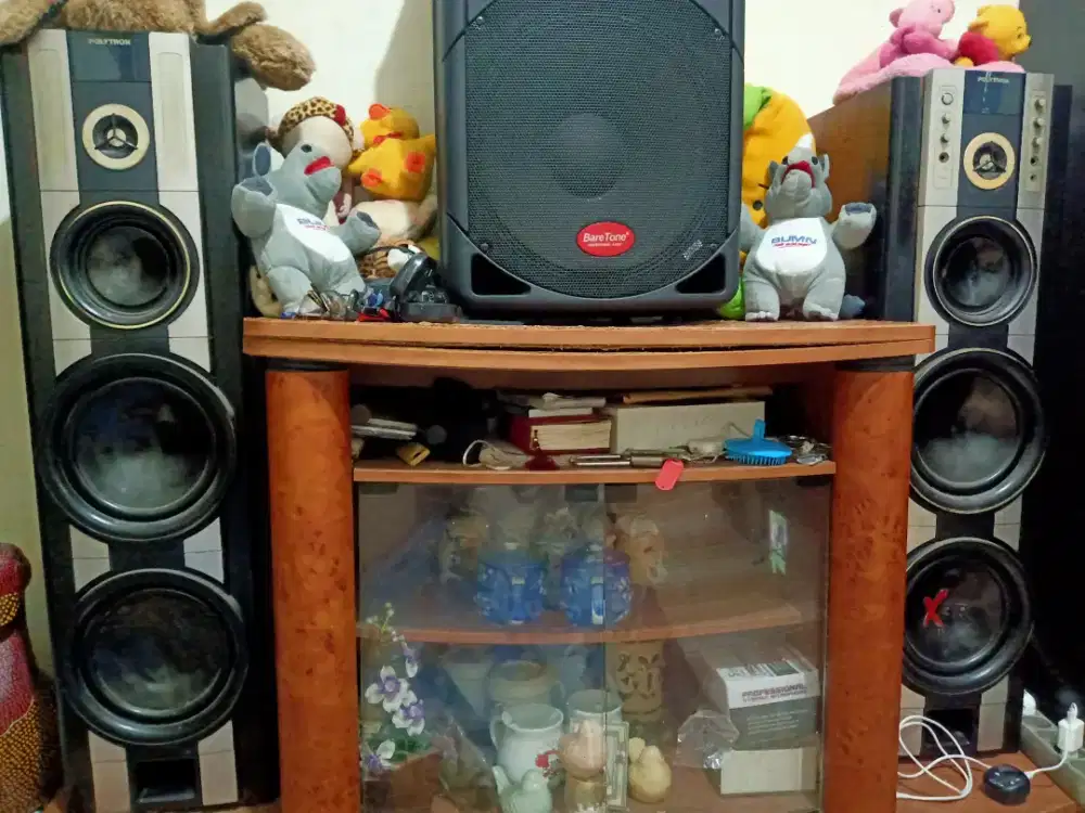 Jual salon speker activ merk politron Exbar