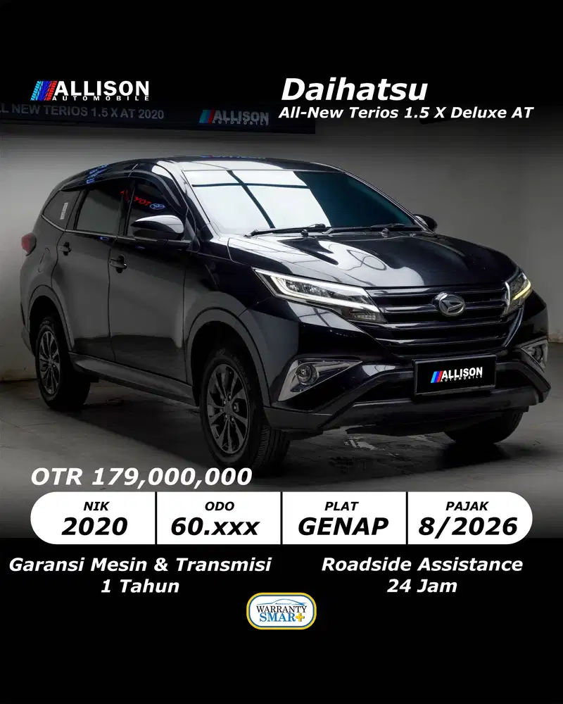 [DP 29,9 JUTA!!!] Daihatsu AllNew Terios 1.5 X Deluxe Metik 2020 Genap